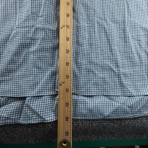 Thomas Pink 16.5 35 Classic Fit Blue Check Button Up Shirt Long Sleeve Woven - Picture 4 of 16